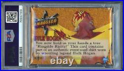 HULK HOGAN 1999 Topps WCW Embossed Relic Shirt Autograph Auto PSA DNA Signed