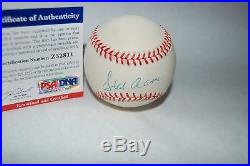 Hank Aaron PSA DNA Certified Autographed Baseball