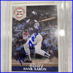 Hank Aaron PSA DNA Vintage Autograph Hard Sign Baseball Collector Card 1992 GIFT