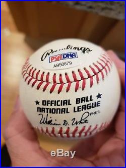 Hank Aaron Signed Autographed Baseball PSA/DNA