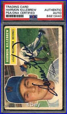 Harmon Killebrew PSA DNA Signed 1956 Topps Autograph