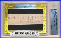 Helen Keller 1/1 Auto Autograph 2017 Leaf Executive Masterpiece Encased PSA DNA