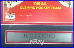Herb Brooks Autographed Framed Sports Illustrated Coach Team USA PSA/DNA Q89160