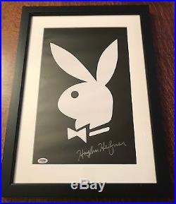 Hugh Hefner Signed Playboy Bunny Logo Autograph Creator Icon Autograph PSA/DNA