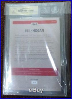 Hulk Hogan #1/5 Gold The Bar PSA DNA WWE Signed Auto Autograph BGS 9.5/ 10 Mint
