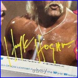 Hulk Hogan Signed 1985 Topps WWF Promo Sheet Topps Garbage Pail Kids PSA DNA