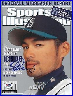 Ichiro Suzuki Signed 7/8/02 SI Magazine Autograph Auto PSA/DNA AD70508