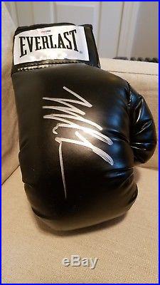 Iron Mike Tyson autographed black Everlast glove PSA/DNA