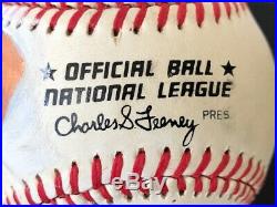 JOHNNY BENCH Signed Autographed Painted NL Feeney Baseball PSA/DNA REDS HOF