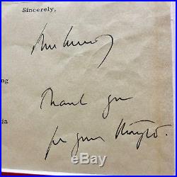 JOHN F. KENNEDY PSA/DNA WHITE HOUSE AUTOGRAPH Letter Signed Soviets/Space