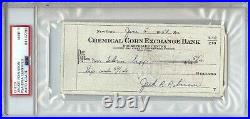 Jackie Robinson Signed Autographed Personal Check Dodgers 1958 PSA/DNA Graded 9
