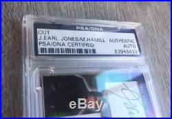 James Earl Jones Mark Hamill Jedi Signed Custom Cut Auto Psa/dna Slabbed #1/1