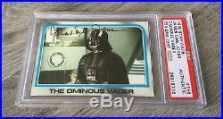 James Earl Jones Ominous Vader Signed 1980 Topps Star Wars Esb Psa/dna Slabbed
