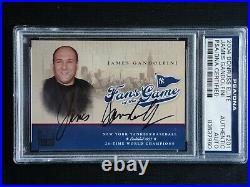 James Gandolfini Psa/dna Certified Signed 2004 Donruss Elite Card #201 Autograph
