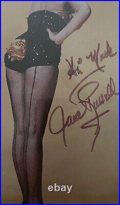 Jane Russell Psa Dna Autograph 8x10 Photo withMarilyn Monroe Hand Signed No Cert