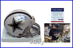 Jason Witten SIGNED Dallas Cowboys Mini-Helmet with Photo PSA/DNA autographed