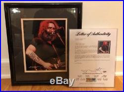 Jerry Garica Autographed Signed Framed 8x10 Photo Full PSA/DNA LOA Grateful Dead