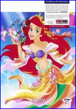 Jodi Benson Ariel PSA/DNA Signed 8x10 Photo Autographed Disney Little Mermaid