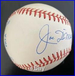 Joe DiMaggio Signed Baseball PSA/DNA FULL LETTER Gorgeous Autograph Ball