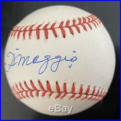Joe DiMaggio Signed Baseball PSA/DNA FULL LETTER Gorgeous Autograph Ball