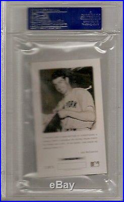 Joe Dimaggio Autographed Signed Psa/dna 1993 Pinnacle Card #3 Certified Slabbed
