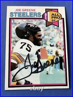 Joe Greene Signed 1979 Topps #65 PSA/DNA Steelers Autograph HOF AUTO Card