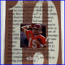 Joe Montana Chiefs Flair Hot Numbers Autograph PSA/DNA Flair Auto 1994 Card 8/15