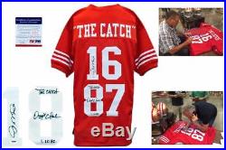 Joe Montana Dwight Clark Dual Autographed Signed Jersey PSA/DNA The Catch