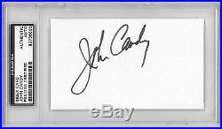 John Candy Signed Authentic Autographed 3x5 Index Card Slabbed PSA/DNA #83758680
