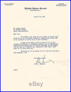 John Kennedy Jfk Signed 1954 Letter Psa/dna Certified Authentic Autograph Rare