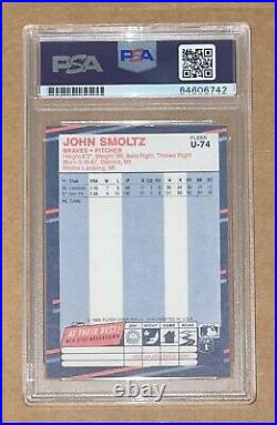 John Smoltz Autograph Signed 1988 Fleer Update Rookie Card PSA/DNA HOF