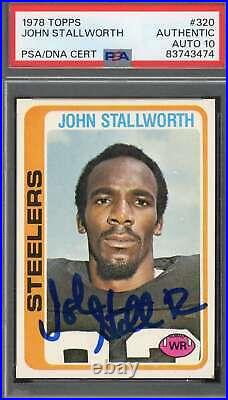John Stallworth Gem Mint 10 PSA DNA Signed 1978 Topps Rookie Autograph