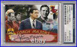 Johnny Majors Iowa State Cyclones Pittsburgh HOF signed autograph card PSA DNA