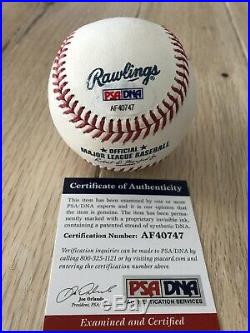 Justin Verlander signed baseball PSA/DNA autograph ball HOF Cy Young