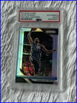 Kevin Durant Signed 2018-19 Panini Prizm PSA DNA Autograph Golden State Warriors