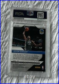 Kevin Durant Signed 2018-19 Panini Prizm PSA DNA Autograph Golden State Warriors