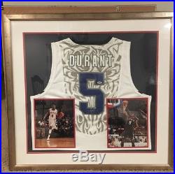 Kevin Durant Signed PSA DNA Jersey USA Authentic Rare Framed Auto Autograph