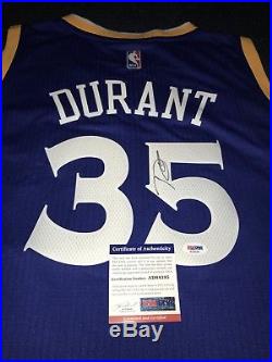 Kevin Durant signed crossover jersey PSA/DNA Golden State Warriors autographed