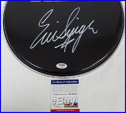 Kiss Eric Singer Signed Kiss Drum Head Psa/dna Autograph #ac16185