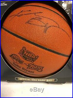 Kobe Bryant Autographed Finals Basketball2001 Double Authenticated PSADNA GLOBAL