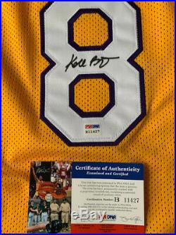 Kobe Bryant Autographed Jersey PSA/DNA COA Full name Vintage 2001
