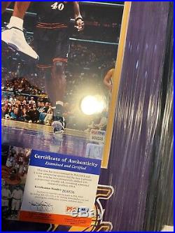 Kobe Bryant Framed Autographed 16x20 Photo Lakers PSA/DNA RARE early full sig