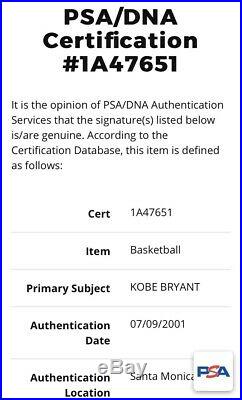 Kobe Bryant Signed Basketball Autograph 24 Lakers PSA DNA STICKER ONLY AUTHENTIC