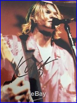 Kurt Cobain Nirvana Set of 3 autographed signed 8 x 10 photos PSA DNA stage pass