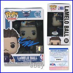 LaMelo Ball Signed Autographed Funko Pop #151 PSA/DNA Authenticated