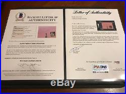 Large PSA/DNA & BAS Dual Authentic AUDREY HEPBURN Autograph Signed Pink Page