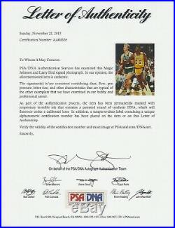 Larry Bird Celtics Magic Johnson Lakers Signed AUTOGRAPH 8 x 10 Photo PSA DNA