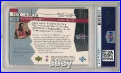 Lebron James 2003/04 Spx 151 Rc Rookie Autograph Jersey Auto Sp #/750 Psa 9 Mint