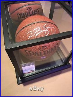 Lebron James Autographed Basketball COA PSA/DNA
