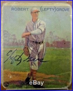 Lefty Grove Signed 1933 Goudey PSA/DNA Very Clean Card with A 9-10 Autograph
